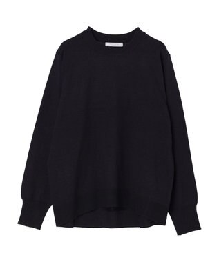 Green Parks アルガンオイル配合　クルーネックプルオーバー Navy