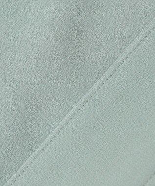 自由区 【セットアップ対応・洗える】トリアセジョーゼット ブルゾン ライトグリーン系