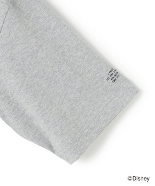 J.PRESS MEN 【DISNEY COLLECTION】【UNISEX】ワンポイント Tシャツ / ミッキ－マウス ライトグレー系