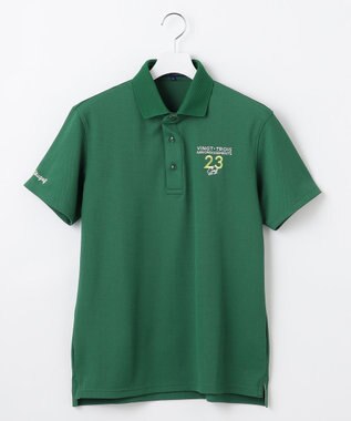23区GOLF 【MEN】ハニカムライトカノコメッシュ衿ポロ グリーン系