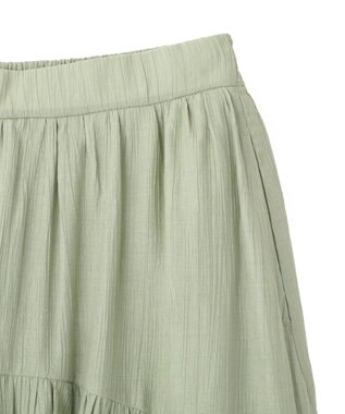 AMERICAN HOLIC 楊柳ギャザーボリュームフレアスカート Khaki
