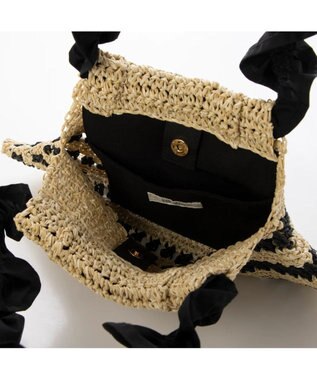 UNBILLION kakatoo トライアングルペーパークロッシェバッグ ブラック