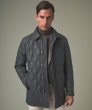 GOTAIRIKU 【仕事で着用可】ブライトシャンブレー キルティング ドレスダウン ベージュ系8