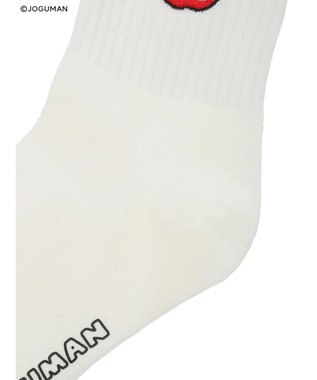 Green Parks ジョグマン／ワンポイント刺しゅうソックス Red