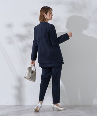 YECCA VECCA ストレッチピンタックパンツ Navy