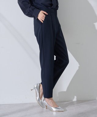 YECCA VECCA ストレッチピンタックパンツ Navy