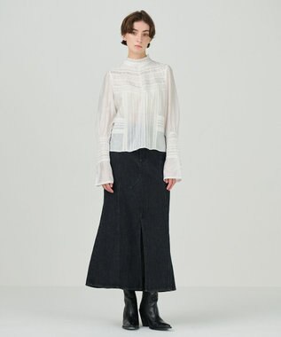 GRACE CONTINENTAL レースコンビハイネックトップ ホワイト