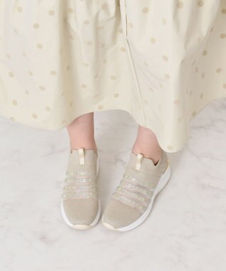 Bridget Birkin 【Bridget Birkin】ビジューニットヒールアップスニーカー ゴールド雑材