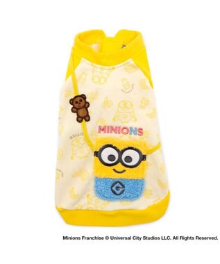 PET PARADISE ミニオン ボブ ポケット トレーナー 小型犬 ホワイト×イエロー