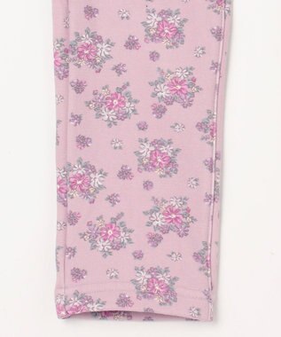 ANY KIDS 7days 裏シャギー 総柄 パンツ ピンク系小花柄