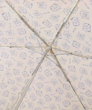 MOONBAT PAUL&JOE ACCESSOIRES(ポール＆ジョー アクセソワ) 折りたたみ傘 ドローイングヌネット＆ジプシー ベージュ