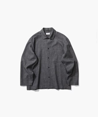 ATON LINEN WOOL TWILL | シャツジャケット - UNISEX CHECK