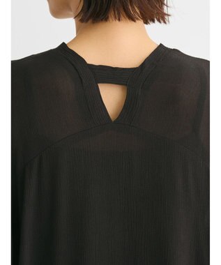 Green Parks Ｉ　レーヨンクレープチュニック Black