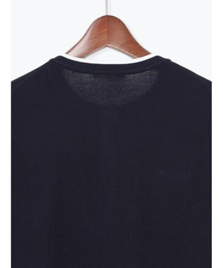 Te chichi 金釦ポケット付きクルーカーディガン ネイビー