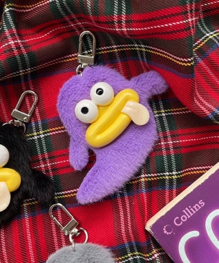 WEGO ミニぺろりんモンスターぬいぐるみキーホルダー パープル