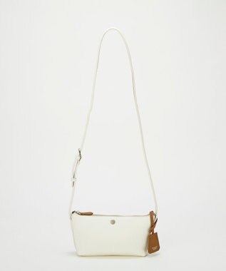 TOPKAPI 【Breath TOPKAPI】DUAL デュアル シュリンクレザー バイカラー ミニ ショルダーバッグ チャーム付き ホワイト