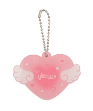 WEGO 【痛バ＆推し活グッズ】ハートエンジェルIDフォトケースキーホルダー ピンク