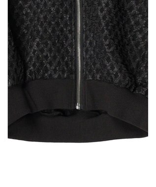 Green Parks ・ＳＵＧＡＲ　ＳＰＯＯＮ　エンボスチェックブルゾン Black