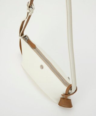 TOPKAPI 【Breath TOPKAPI】DUAL デュアル シュリンクレザー バイカラー ミニ ショルダーバッグ チャーム付き ホワイト