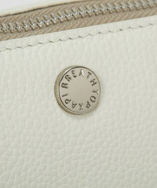 TOPKAPI 【Breath TOPKAPI】DUAL デュアル シュリンクレザー バイカラー ミニ ショルダーバッグ チャーム付き ホワイト