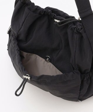 LA BAGAGERIE 【MONICA】クリンクルナイロン　ドロスト2WAYバッグ ブラック