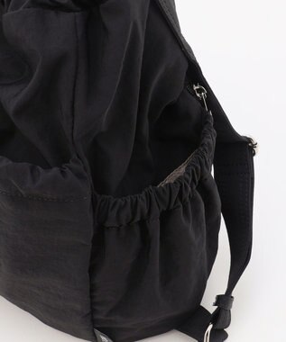 LA BAGAGERIE 【MONICA】クリンクルナイロン　ドロスト2WAYバッグ ブラック