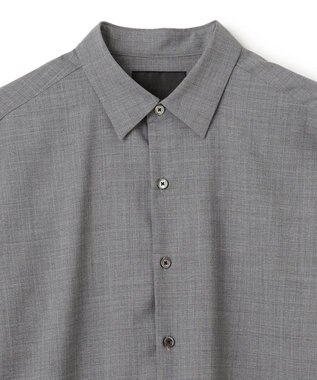 JOSEPH HOMME 【HIGH GRADE LINE】テックウールポプリン　レギュラーカラーシャツ ライトグレー系