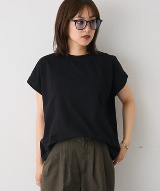 CRAFT STANDARD BOUTIQUE カットクレープクルーネックTシャツ Black