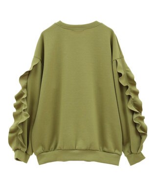 Green Parks ・ｓｗｉｎｇ　ｂｙ　フリルスリーブプルオーバー Lime Green