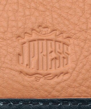 J.PRESS MEN 【MORPHO×J.PRESS】スムースヌメ 二つ折りミドルウォレット ネイビー系