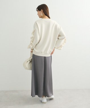 Green Parks ・ｓｗｉｎｇ　ｂｙ　フリルスリーブプルオーバー Off White