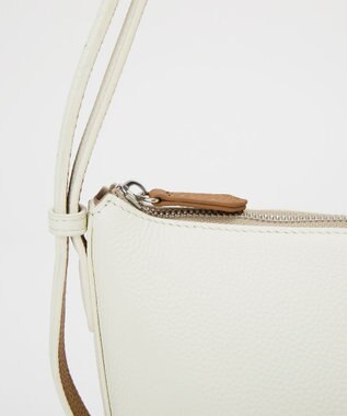 TOPKAPI 【Breath TOPKAPI】DUAL デュアル シュリンクレザー バイカラー ミニ ショルダーバッグ チャーム付き ホワイト