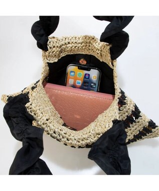 UNBILLION kakatoo トライアングルペーパークロッシェバッグ ブラック