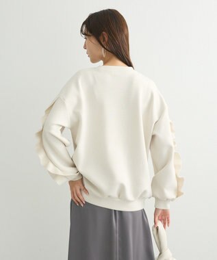 Green Parks ・ｓｗｉｎｇ　ｂｙ　フリルスリーブプルオーバー Off White