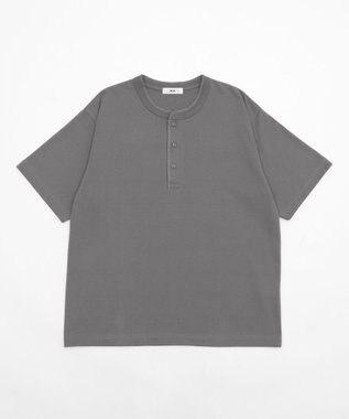 WEGO 【ユニセックス着用ITEM/MLサイズ展開】リラックスフィットヘンリーネックT（SS） 柄1