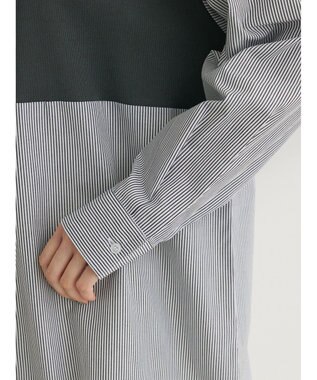 Green Parks 比翼カットドッキングチュニック Stripe Black