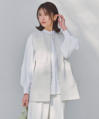 UNFILO BEAUTY FORM KNIT ZIPジレ