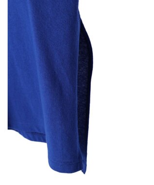 earth music&ecology バックスリットねじりチュニックＴ Royal Blue