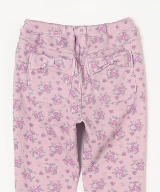 ANY KIDS 7days 裏シャギー 総柄 パンツ ピンク系小花柄