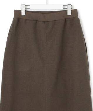 J.PRESS YORK STREET 【WOMEN】ウールライクジャージー タイトロングスカート ブラウン系