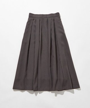 組曲 【洗える・4色展開】ウーステッドライクギャバ スカート グレー系3