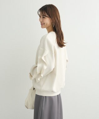 Green Parks ・ｓｗｉｎｇ　ｂｙ　フリルスリーブプルオーバー Off White