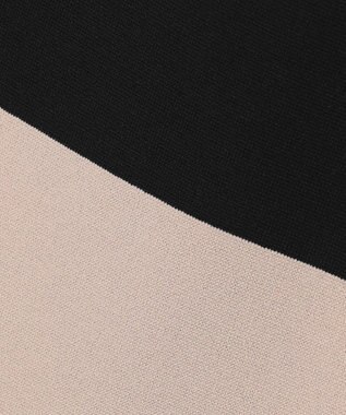 23区 S 【WEB&一部店舗限定/洗える】レーヨンポリエステルストレッチ タイト スカート ブラック×ベージュ