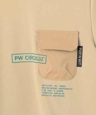 PW CIRCULUS 【WOMEN】ポケットモックネック ゴルフウェア レディース ベージュ系