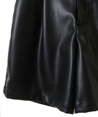 Green Parks レザーショートパンツ Black