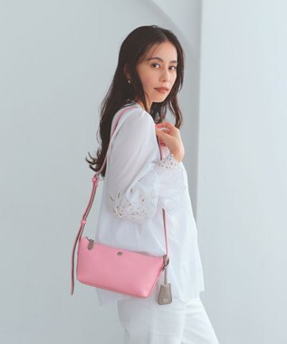 TOPKAPI 【Breath TOPKAPI】DUAL デュアル シュリンクレザー バイカラー ミニ ショルダーバッグ チャーム付き