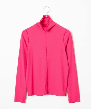 WEGO ソフトタッチカラーリブロンT ピンク