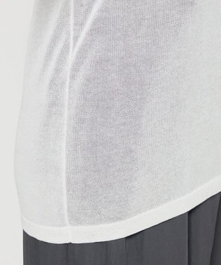 uncrave シアーコットン ポロニット ホワイト