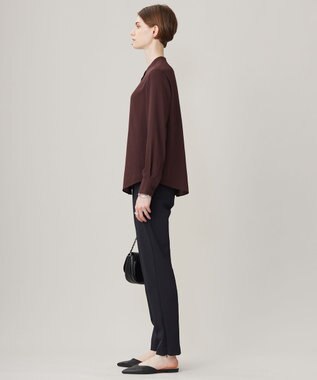 ICB L 【洗える】 テックストレッチ レギンスパンツ ブラック系