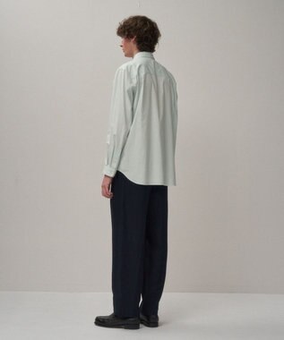 ATON WASHER OXFORD | ルーズフィットシャツ - UNISEX GREEN